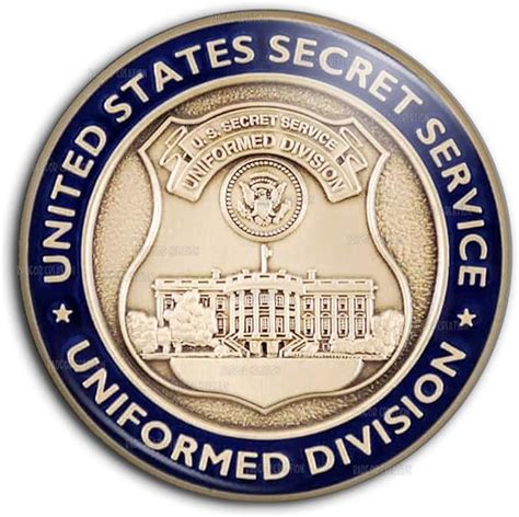 Badge 38mm Usa Service Secret United States Secret Service Uniformed