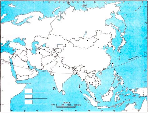 Mapa De Asia Pol Tico Y F Sico Mudo Y Con Nombres Pa Ses