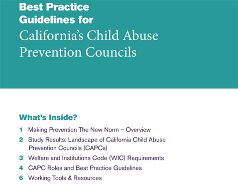 Helping To Make Prevention The New Norm Best Practice Guidelines For