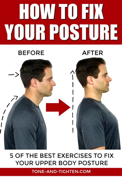 how to correct poor posture tone and tighten