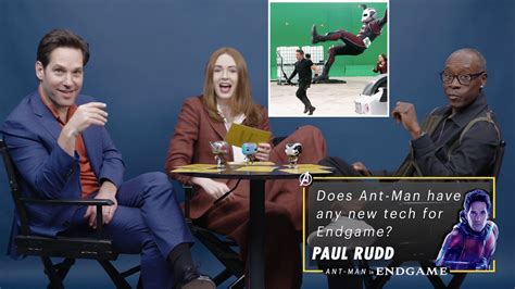 Watch Paul Rudd Don Cheadle And Karen Gillan Answer Avengers Fan Questions One Thing