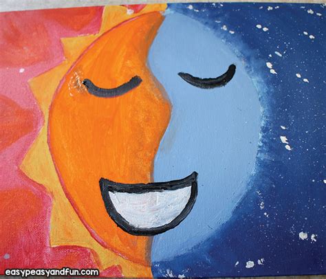 Moon And Sun Drawing For Kids Bohemian Sun And Moon By