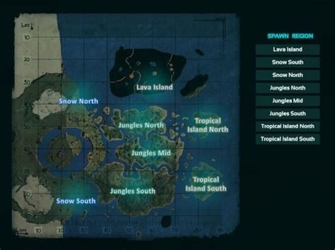 Spawn Locations Official Ark Survival Evolved Wiki