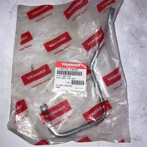 Oe Yanmar Part 6lp Air Hose Pipe 119773 18701 For Sale Online Ebay