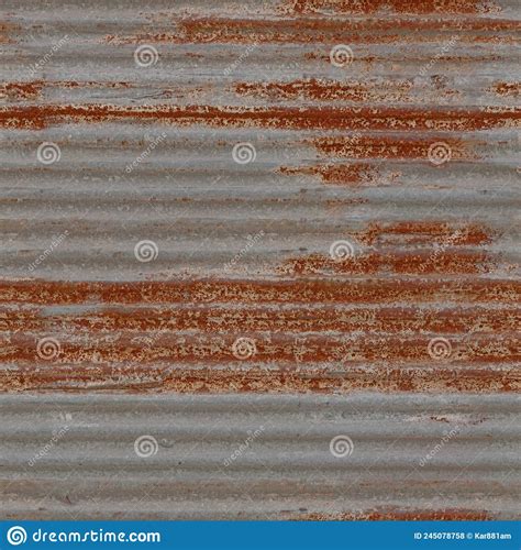 Texture Metal Siding Ribbed Background Rust Texture Stock Photo