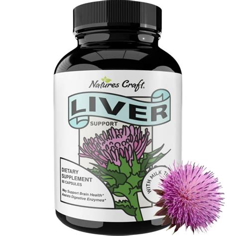 Natures Craft Liver Supplements With Milk Thistle Artichoke