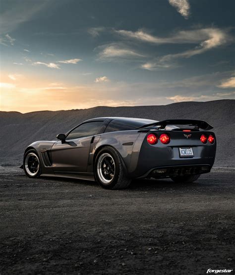 Gray Chevrolet C6 Corvette Grand Sport Forgestar D5 Forgestar