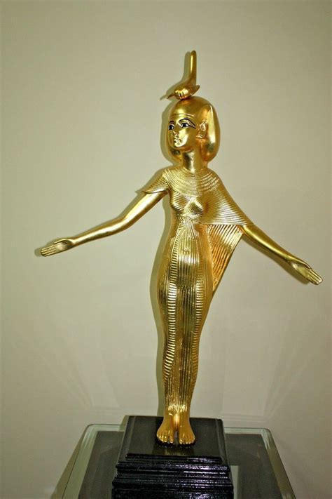 Egyptian Selket X Large Resin Statue Gold Black Beautiful Etsy