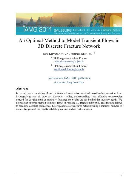 An Optimal Method To Model Transient Flows In 3d Cogeo