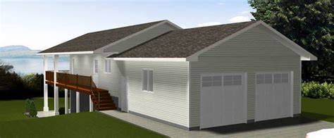 House Plan 2013743 Narrow Lot Cabin With Rear Garage By Edesignsplans