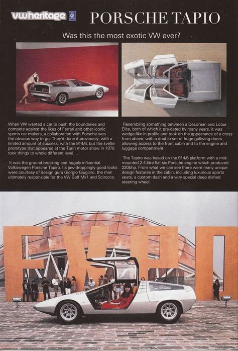 Porsche Tapiro Ital Design By Giorgio Giugiaro 1970 Base 9146