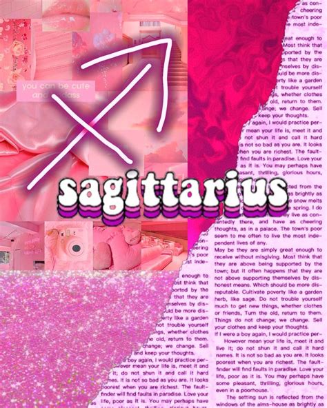 Sagittarius Zodiac Sign Aesthetic Wallpaper Pink Sagittarius Quotes