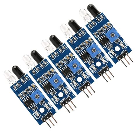IR 5 Pack IR Infrared Obstacle Avoidance Sensor Module, 5pcs IR