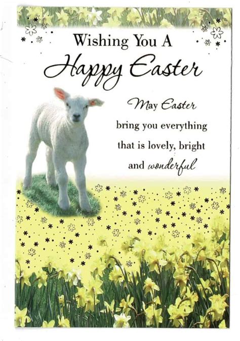 Easter Card Wishing You A Happy Easter With Spring Time Theme Notelet