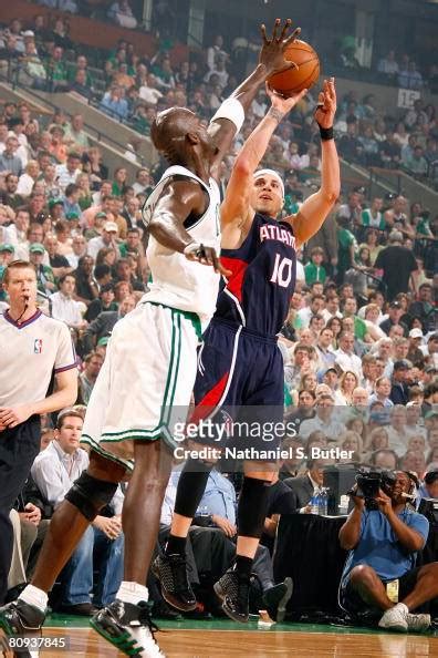 Mike Bibby Of The Atlanta Hawks Goes Up For The Shot During The Nba