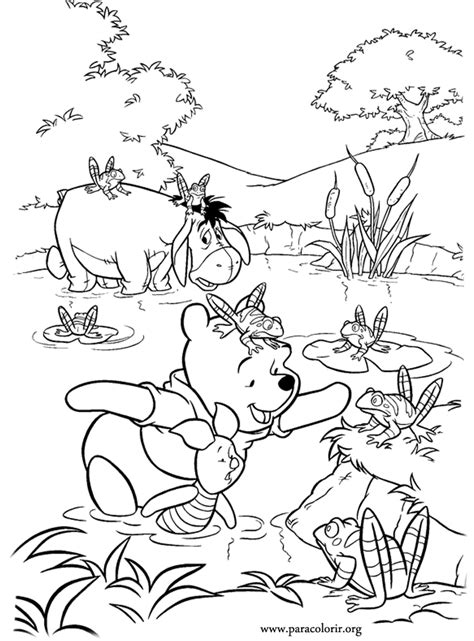 Winnie The Pooh The Pooh Piglet And Eeyore Coloring Page Coloring Nation