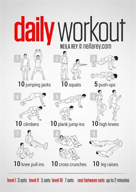 Workout Of The Week The Daily Workout Easy Daily Workouts Daily Workout Workout Chart