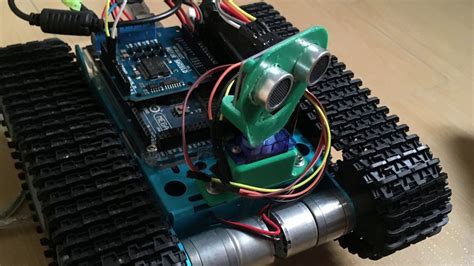 Arduino Autonomous Car With Ultrasonic Sensor Hc Sr04 Youtube
