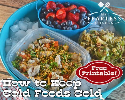 The fresh feelings after the cold water touch my throat is a heavenly blessing. Keep Cold Foods Cold at Your Summer Potluck - My Fearless ...