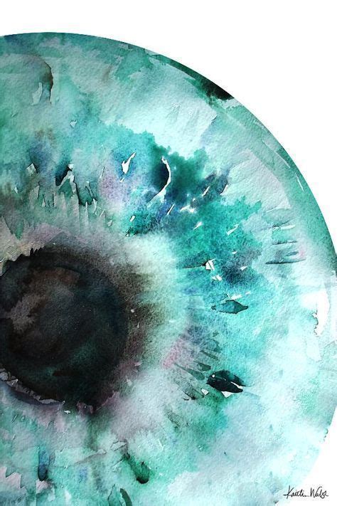 Iris Watercolor Print Abstract Eye Art Anatomy Art By Lyonroad Kunst