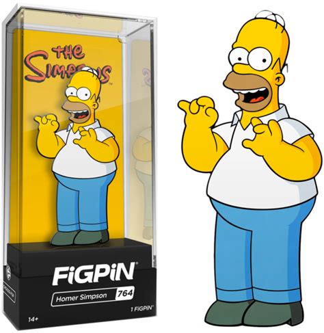 The Simpsons Homer Simpson Figpin Enamel Pin By Figpin Popcultcha