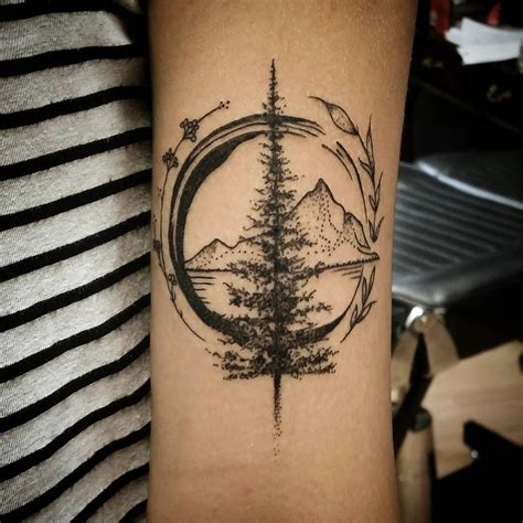 Wonderful Mountain Travel Tattoo On Forearm Body Art Tattoos Forearm