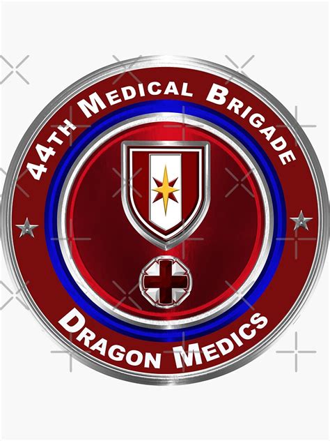 44th Medical Brigade Dragon Medics Sticker For Sale By Soldieralways