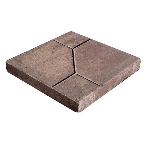 Empire Tancharcoal Color Concrete Patio Stone Common 16 In X 16 In