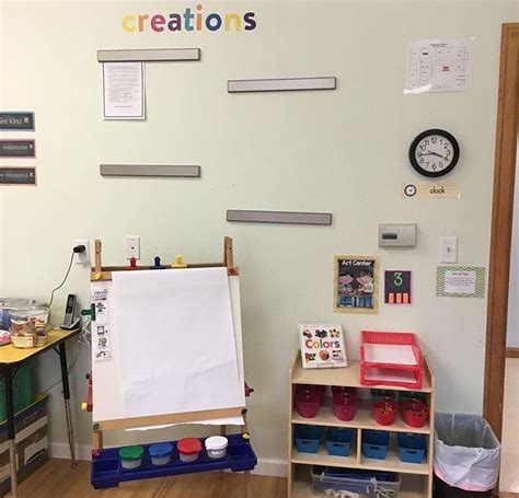 Preschool Art Center Art Center Preschool Classroom Organization