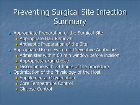 Ppt Preventing Surgical Site Infections Powerpoint Presentation Free