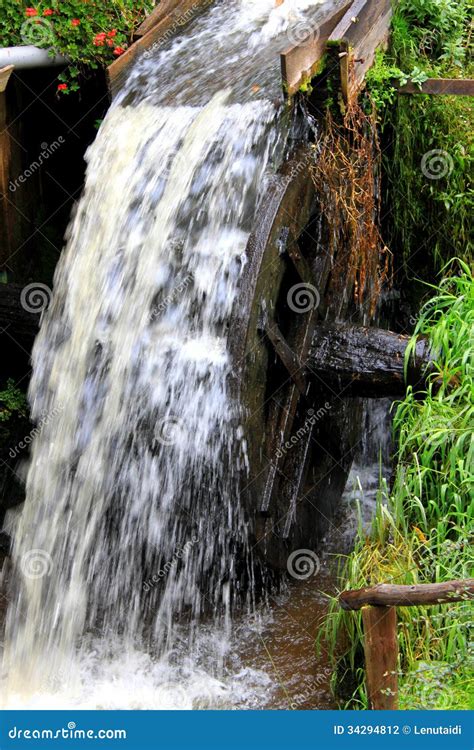 Grist Mill Water Wheel Stock Photo Image Of Mill Gristmill 34294812