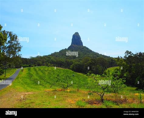 Glass House Mountains In Australia Stock Photo Alamy