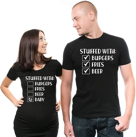 Pregnancy t-Shirt Couple T-Shirts Funny Maternity Shirts Cute Couple Pregnancy Shirts Pregnancy 