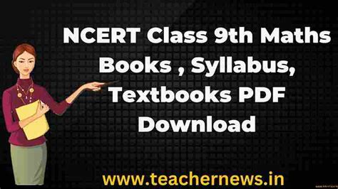 Ncert 9th Class Maths Books Syllabus Textbooks Pdf Download Ncert 9th Books 2023 2024