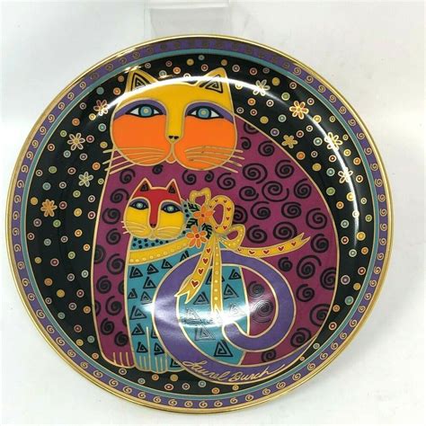Laurel Burch Limited Ed Collectors Plate Cherished Felines Cats