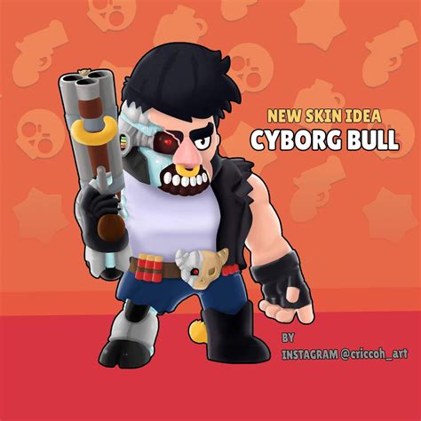 Skin Idea Cyborg Bull Brawlstars