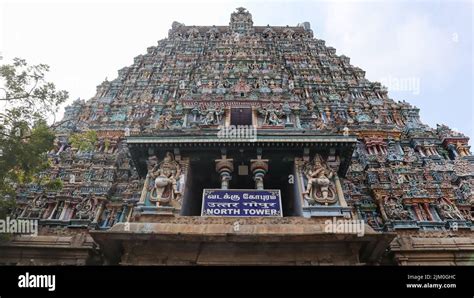 North Gopuram Entrance Gateway Of Meenakshi Amman Temple Temple Built