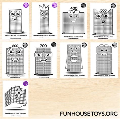 Fun House Toys Numberblocks Fun Printables For Kids Numbers For