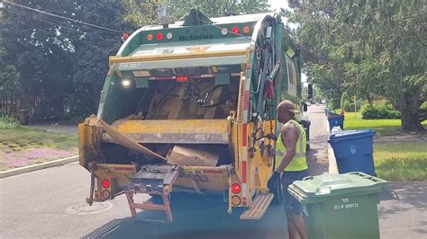 Brand New Waste Management CNG McNeilus Garbage Truck RL In Action On
