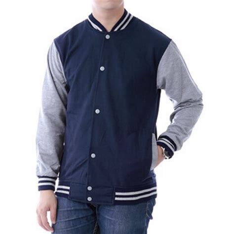 Jual Jaket Baseball Varsity Polos Shopee Indonesia