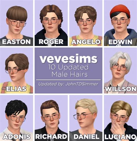 Vevesims Hair Dump 20 Johnnysims Sims 4 Characters Sims 4 Sims