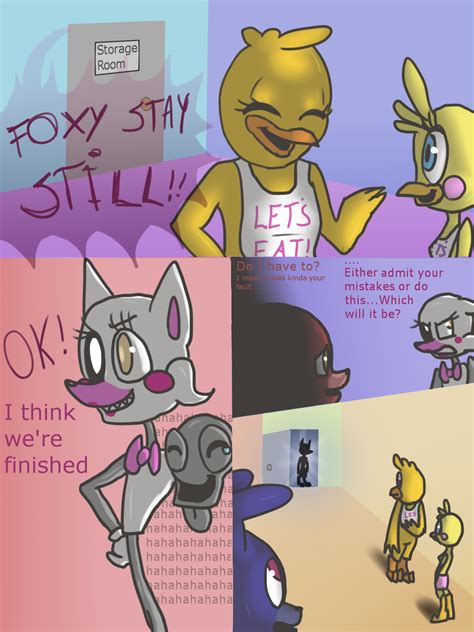 fnaf silly comic foxys pride part 5 by maria ben on deviantart