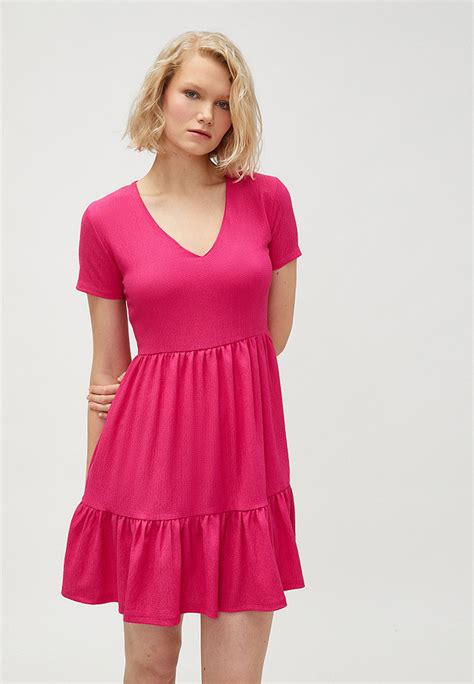 Платье Koton цвет фуксия Rtlacm627901 — купить в интернет магазине