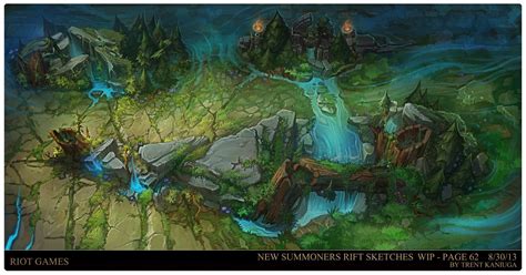 Summoners Rift League Of Legends Concept Art Rendering Exploration