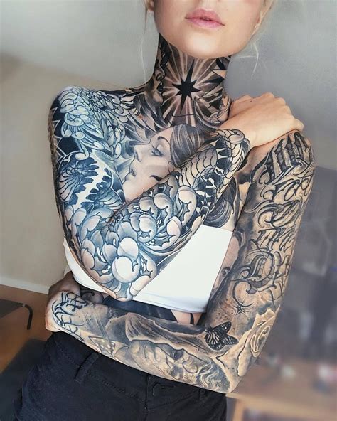 Pin By G Bor Sumicz On Tattoo Neck Tattoos Women Full Neck Tattoos