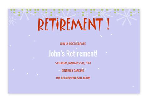 Send a free or premium digital invitation. Online Retirement Party Invitations