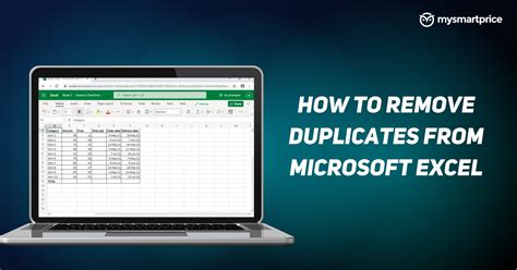 Duplicates Formula In Excel How To Remove Duplicates In Ms Excel A