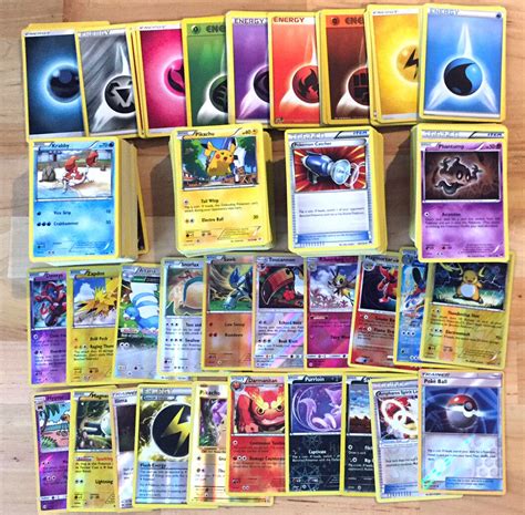 500 Pokemon Trading Cards Tcg With 90 Basic Energy Includes Foils
