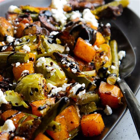 Easy Balsamic Roasted Vegetables Perrys Plate