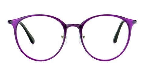 Gx 5023 Round Purple Eyeglasses Frames Leoptique